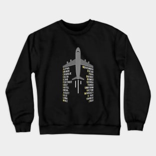 Aviation  - Phonetic Alphabet Crewneck Sweatshirt